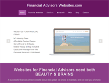 Tablet Screenshot of financialadvisorswebsites.com